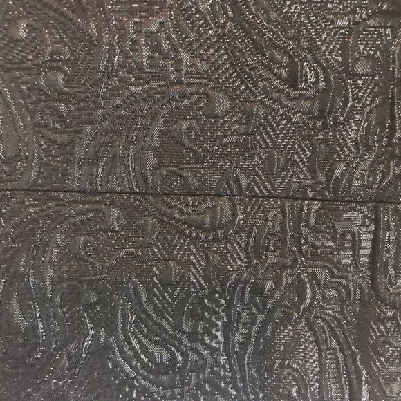 J. Crew Black Metallic Textured Faux Wrap Mini Skirt Women's Size 4 - Picture 4 of 7